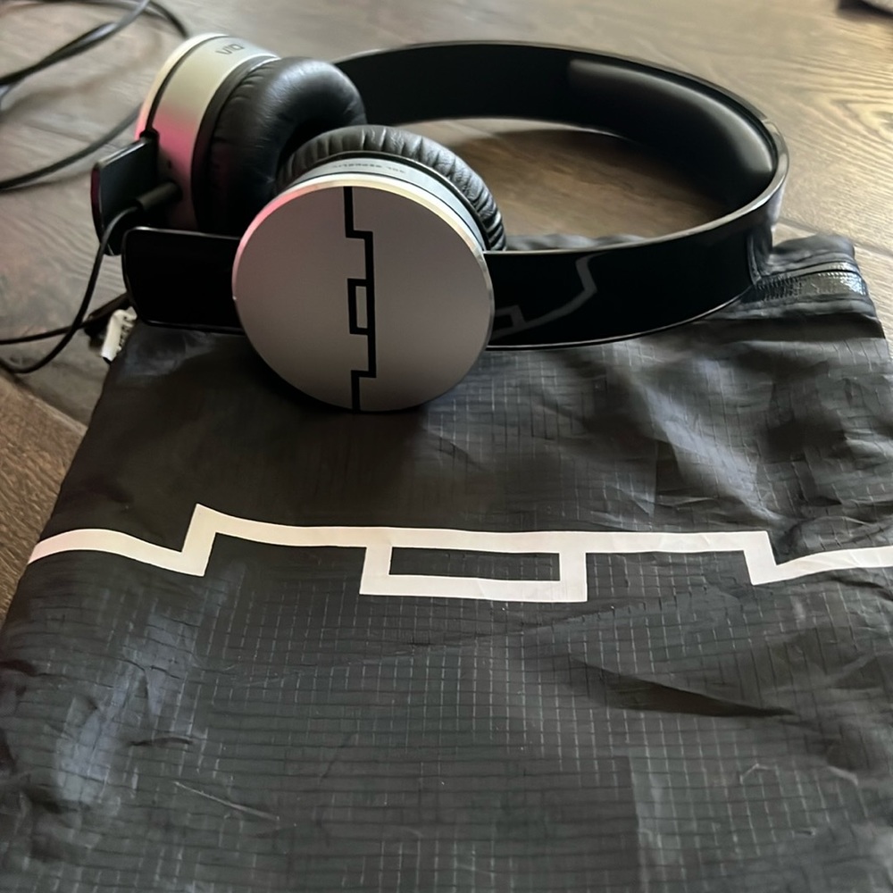 Sol Republic on ear Wired headphones.